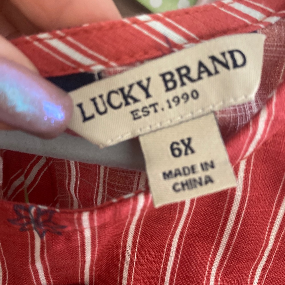 Girls size6x lucky brand dress